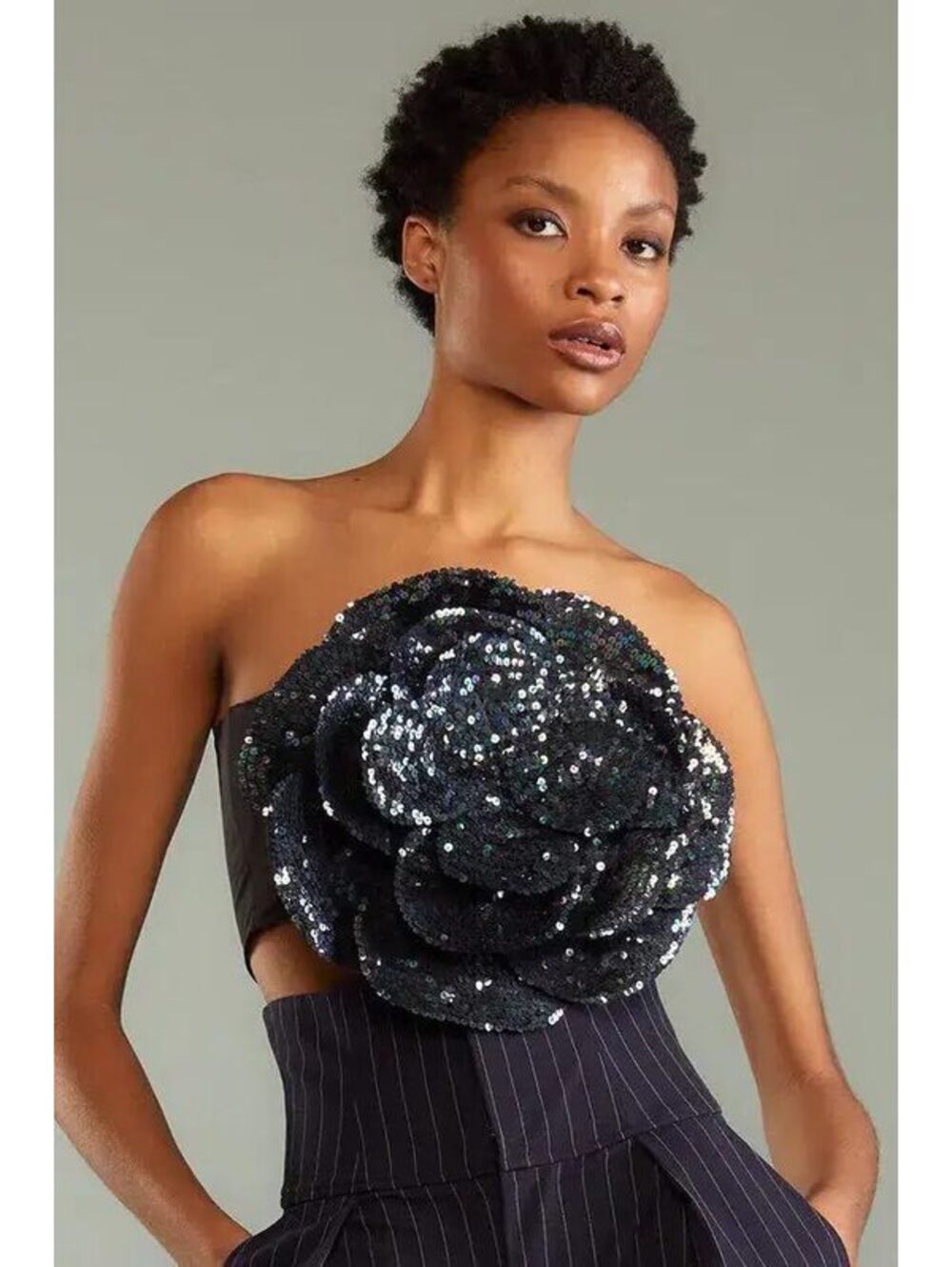 Cynthia Rowley Sequin Flower Bandeau